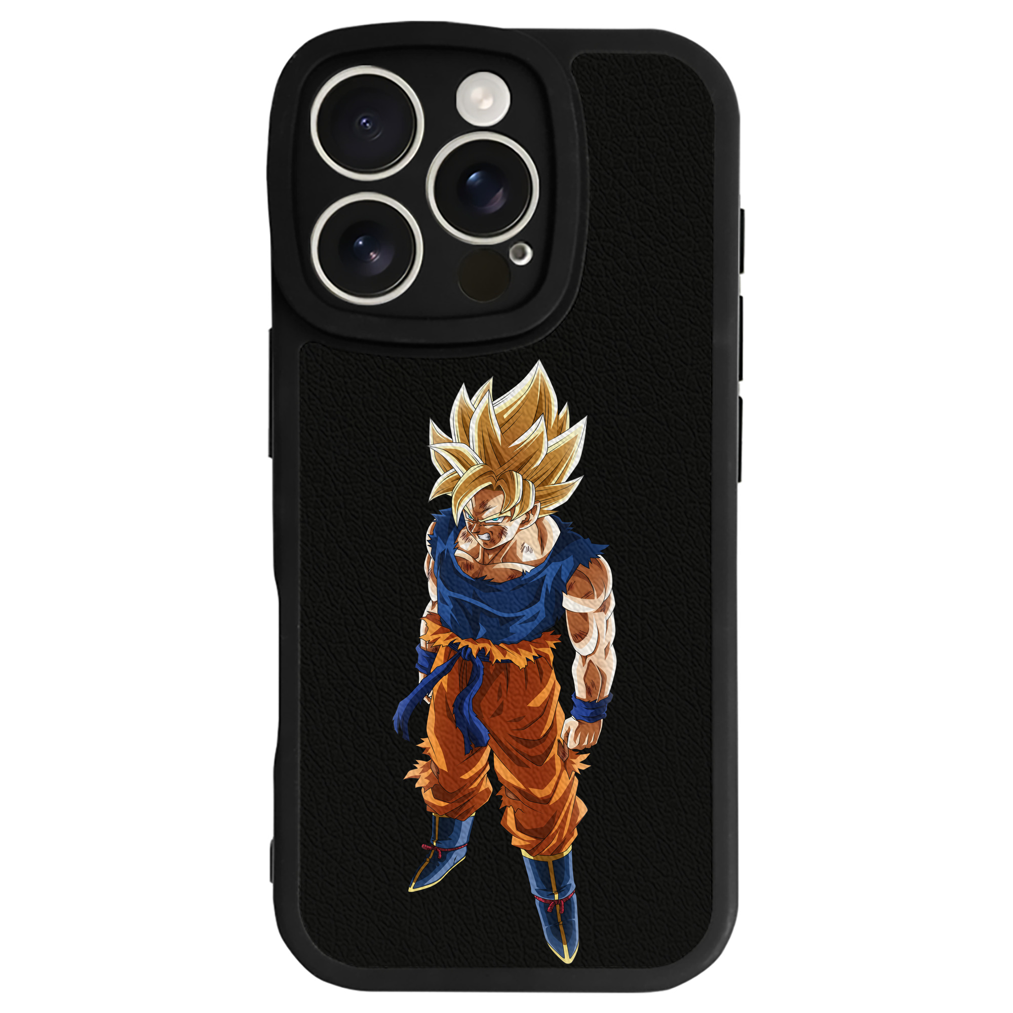 （画像用） ドラゴンボール 孫悟空（そん ごくう）Son Goku カカロット DRAGON BALL Kakarotto 【iPhone 16シリーズ対応】シリコンスマホケース（レザー調） 材質：シリコン